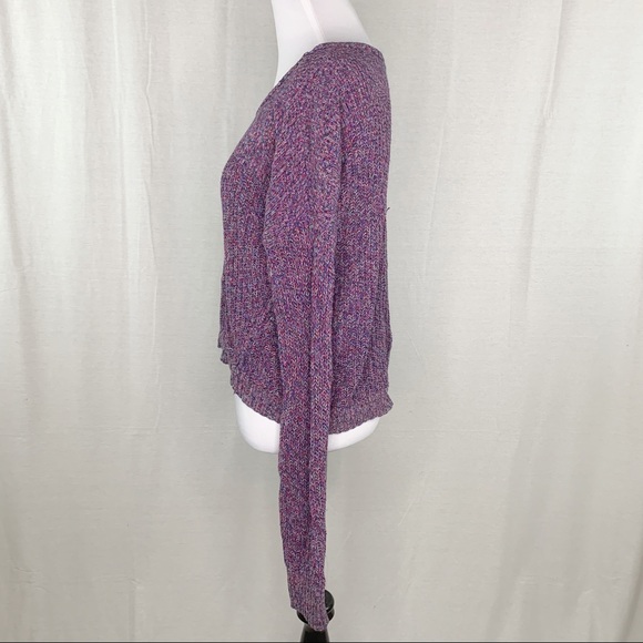 American Eagle purple and pink sweater - Picture 8 of 14